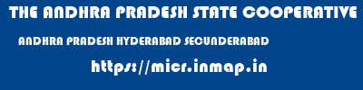 THE ANDHRA PRADESH STATE COOPERATIVE BANK LIMITED  ANDHRA PRADESH HYDERABAD SECUNDERABAD   micr code